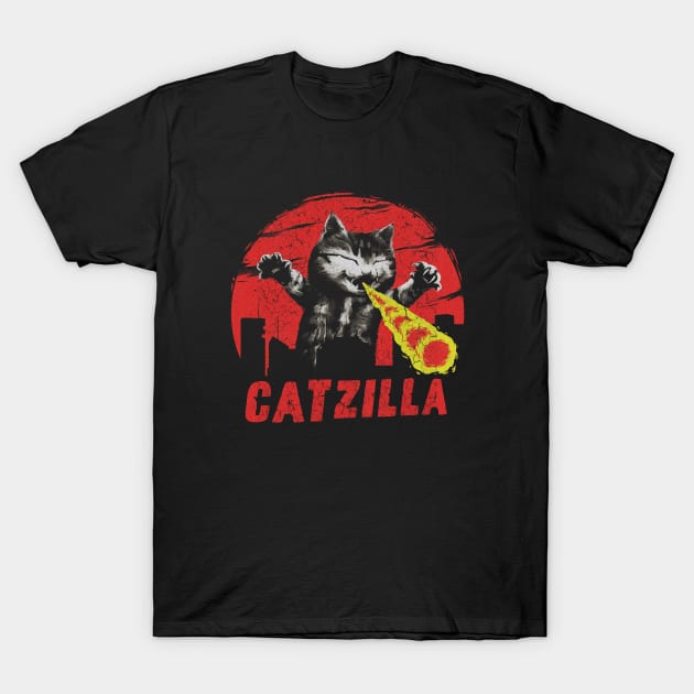 CUTE CATZILLA T-Shirt by Vikinoko Micro Photography